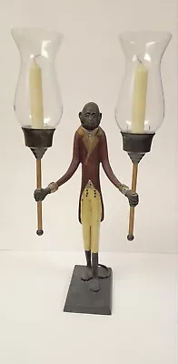 Vintage Butler Monkey Lamp Holder Brass/Bronze • $140