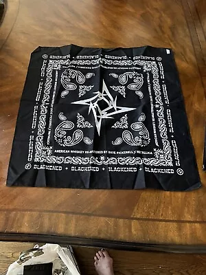 Metallica And Dave Pickerel Blackened American Whiskey Bandana • $6.99