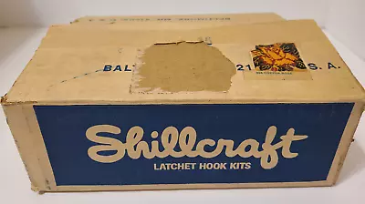 Shillcraft Latch Hook Rug Kit Vintage New In Box COPPER ROSE 994 18  X 18  RARE • $72.50