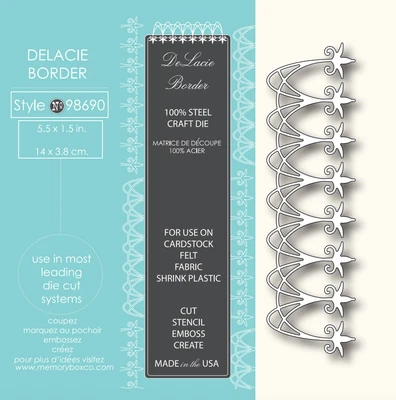 $12.99 • Buy Memory Box Die 98690 Delacie Border