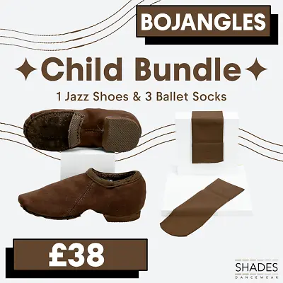 Jazz Skintone Dancewear Bundle Multiple Socks Shoes Children Durable GiftSavings • £38