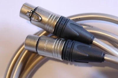 £199.95 • Buy LINN SILVER BALANCED XLR CABLES , 1.2 M , (NEW)
