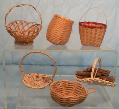 Vintage Miniature Baskets VII Lot Of 6 No Res • $5.50