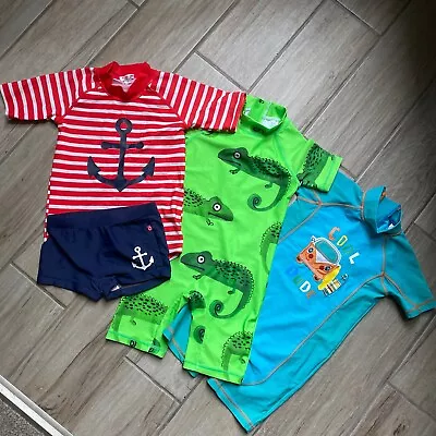 Boys Swimming Suit Bundle Age 2-3 3-4 Years Next/ Plum (Australian Baby Brand ) • £9.50