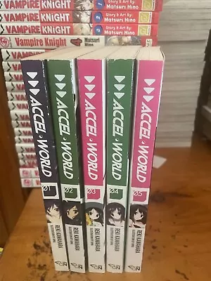 Accel World Vol. 1-5 Red Storm Princess Japan Light Novel Reki Kawahara New • $100