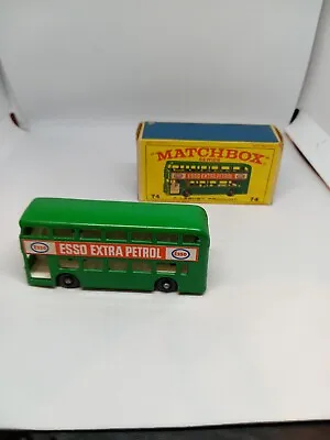 VINTAGE MATCHBOX LESNEY No.74b DAIMLER FLEETLINE BUS IN ORIGINAL BOX 1966 • £5