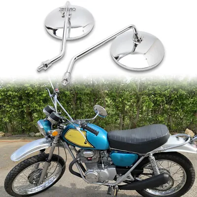 For Honda CT90 SL350 XL250 ST90 S90 CB100 Chrome Motorcycle Rearview Side Mirror • $23.11