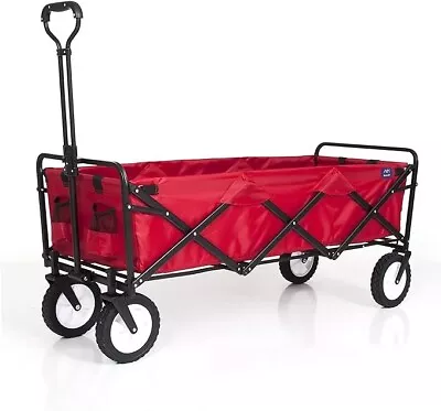 Mac Sports WTCX-201 Extended Collapsible Folding Outdoor Utility Wagon Red • $89.99