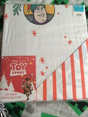 Toy Story Cotbed Quilt Setquilt Cover With 1 Cotbed Pillowcase (120×150cm ) • £16