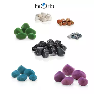 £11.72 • Buy Biorb Marble Pebbles Aquarium Fish Tank Decoration Moss Red Black White Green