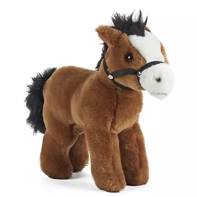 Living Nature Horse With Bridle Plush 23cm An344 Soft Cuddly Toy Teddy Pony Farm • £16.99