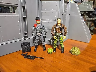 Gi Joe 1986 Hawk + Lowlight Lot Vintage Hasbro 3.75 ARAH 80s Toys • $32.99