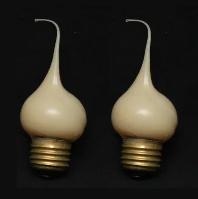 $12.25 • Buy 2 --  7.5 Watt Hand Dipped CHAMPAGNE Silicone BULBS -- Fits Standard Sockets