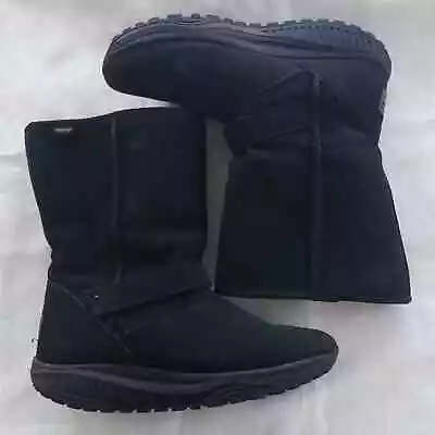 $60 • Buy Skechers Black Avalanche Pull On Shape-Ups Boots
