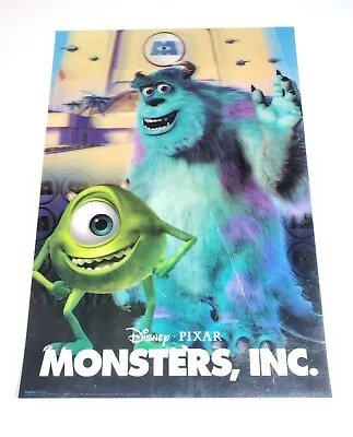 Pyramid Posters Monsters Inc 3D Lenticular Poster 26  × 18  Disney Pixar 2007  • $25