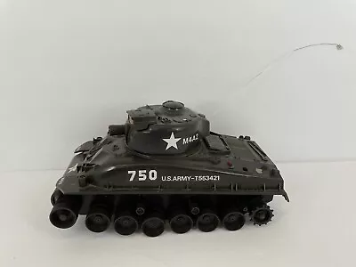 Vintage Radio Shack U.S. Sherman Tank Radio Controlled RC NO REMOTE UNTESTED • $36