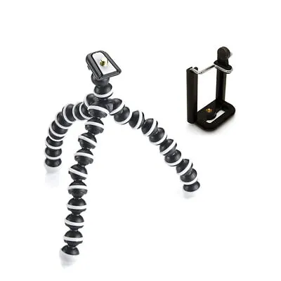 Flexible Mini Gorilla Tripod Stand Mount Grip + Holder For IPhone Mobile Phone • £4.99