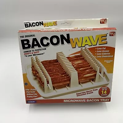 The Original Bacon Wave Microwave Bacon Tray Cooks Up To 14 Slices Emson OpenBox • $27.98