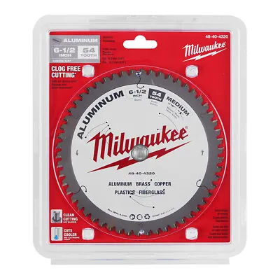 $64.99 • Buy Milwaukee 48-40-4320 6-1/2 Aluminum Cutting Circular Saw Blade