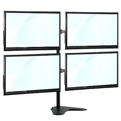 £37.97 • Buy TekBox QUAD MONITOR MOUNT - 4 Computer Screen Stand 13-32  Display TV VESA
