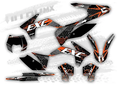 NitroMX Graphic Kit For KTM EXC EXC-F 125 250 300 350 450 2012 2013 Enduro Decal • $148.75