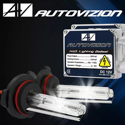 AUTOVIZION Xenon 55W HID Kit Conversion 9004 9005 9006 9007 H1 H3 H4 H7 H11 H13 • $35.99