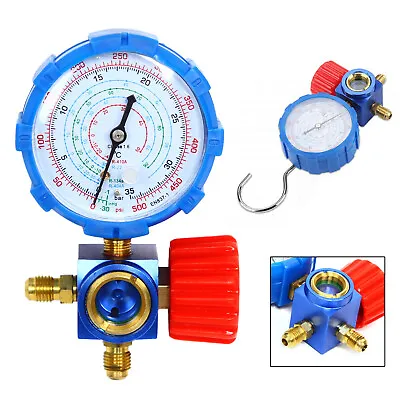 Air Conditioner Manifold Gauge For R12 R502 R22 R410 R134a 500psi 35kgf/Cm2 USA • $15.20