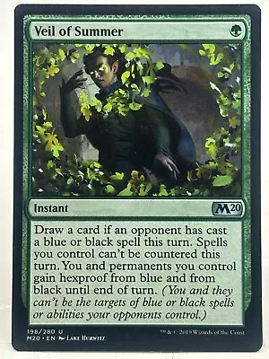 Veil Of Summer LP* Core Set 2020 M20 ENGLISH 198/280 Mtg -UnltdCards • $6.44