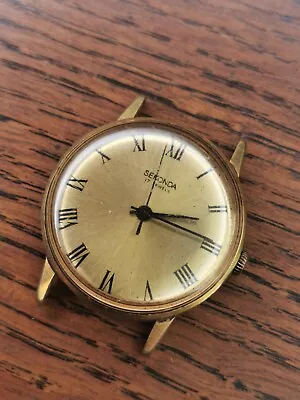 1970s Sekonda Raketa 2609.1 Mens 10 Micron Gold Plated Watch For Restoration • £24.99