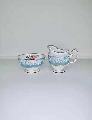 Royal Albert - Enchantment Large Sugar And Creamer / Milk Jug. First Quality • $125