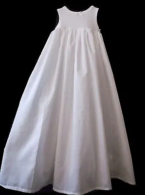 £14.99 • Buy BABY WHITE COTTON CHRISTENING GOWN DRESS COTTON PETTICOAT UNDERSKIRT Vintage