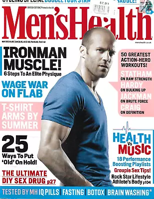 Men's Health Magazine Jason Statham 50 Greatest Action Hero Workouts Muscle 2013 • $20.66