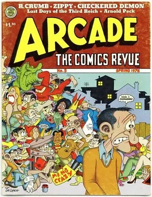 ARCADE COMICS REVUE Spring 1976 #5 R. Crumb ART SPIEGELMAN Spain ALINE KOMINSKY • $29.95