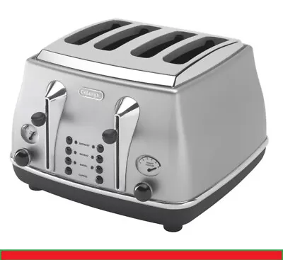 $128.95 • Buy De'Longhi Bread Toaster Icona Metallics 4 Slice Toaster