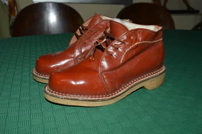 £48 • Buy Original Boy's French 1940s Ankle Boots-New Deadstock Size 3 UK- Evacuee Child