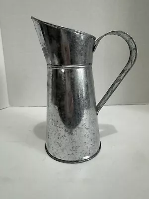 Galvanized French Country Water Pitcher 7”x3.75”x8.75” Depth 6” • $12.95