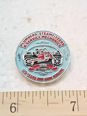 UA Plumbers Steamfitters & Service Mechanics Pin - Local 50 Toledo Ohio • $49.99