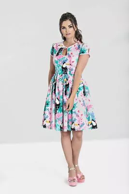 Hell Bunny Toucan Retro Vintage Day Tea Dress • $69