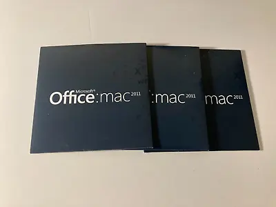Lot Of 3: Microsoft Office For Mac 2011... Home And Business Version With Keys • $45.95