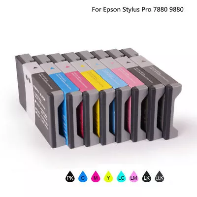 8x 220ML Generic Pigment T6031~T6039 Ink Cartridge 4 Epson Stylus Pro 7880 9880 • $145.83