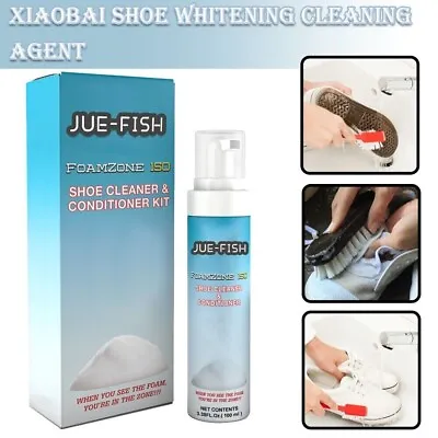 Portable White Shoe Whitening Shoe Cleaning Repair Kit Shoe Cleaner Foam • $8.95