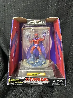 NEW Titanium Series Marvel Legends 3 3/4  Die Cast Magneto Figure 2006  • $20
