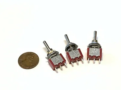 3 Pieces ON/OFF/ON SPDT 3 Pins 5v 12v Momentary Toggle Switch Mts-1 6a 125v A4 • $9.70