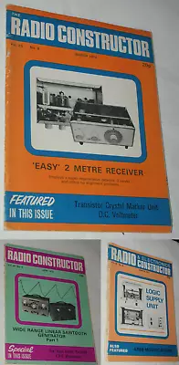 The Radio Constructor 3 X Issues - Dd009 • £9.99