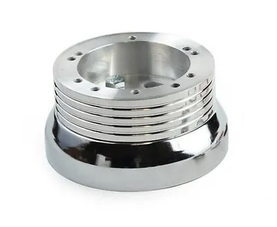 1963-1/2-64 Ford Galaxy Steering Wheel Adapter Polished Billet Aluminum 5/6 Hole • $59.99