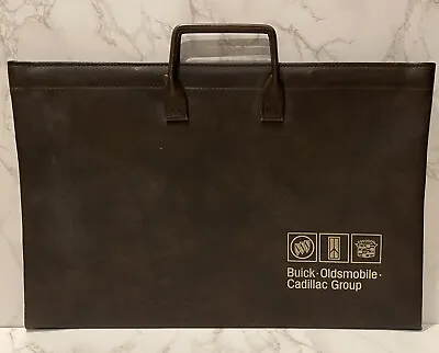 VTG Mens Attache Portfolio Document Bag Brown Buick Oldsmobile Cadillac Group • $39.99