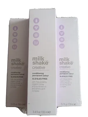 Milk_Shake Milkshake Creative Conditioning Permanent Hair Colour 100ml NEW 8NN • £7.50