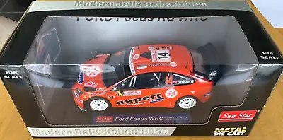 Boxed 3936 Sun Star 1/18 Ford Focus WRC 2008 Monte Carlo Rally H Solberg Sealed • £92.95