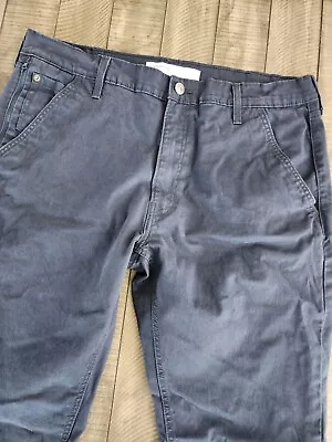 Levis Jeans Mens 38x30 Denim S67 Athletic Straight Blue Dark Wash Denim Casual • $17