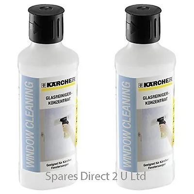 KARCHER 500ml Glass Cleaning Concentrate For Window Vac Karcher Cleaner X 2 • £14.50